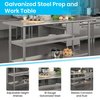 Flash Furniture 60 x 24 Stainless Steel Work Table-2 Undershelves NH-WT-GU-2460-GG